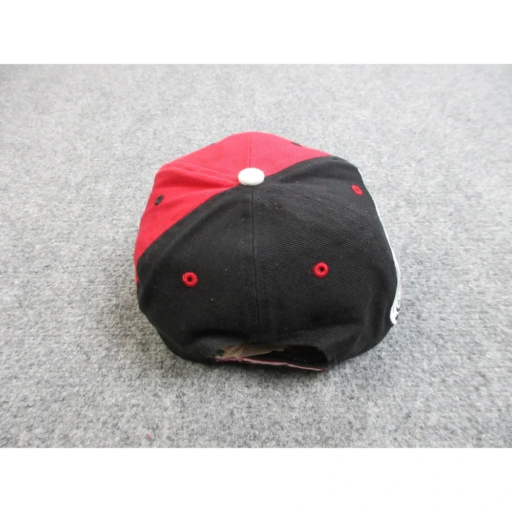Detroit Red Wings Hat Cap Strap Back OSFA Black Red NHL Hockey Mens‎ Embroidered